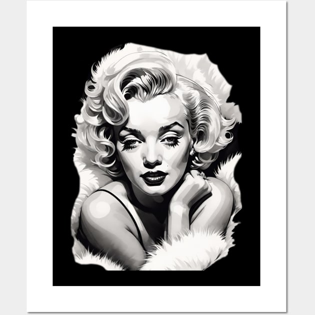 Marilyn Monroe Illustration Fanart Wall Art by Absinthe Society 